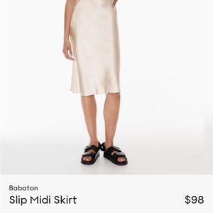 Babaton Slip Midi Skirt